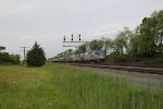 An Amtrak train coming through Westfield New York